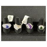 4 Sterling Silver Rings