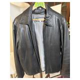 Bachrach Black Leather size L Coat