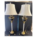 Pair of Lamps 34 inch tall
