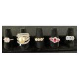 5 Sterling Silver Rings