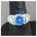 Stering & Tanzanite Ring Size 8