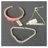 3-Sterling Bracelets