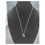 Sterling Silver & Smokey Quartz Necklace