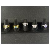 5 Sterling Silver Rings