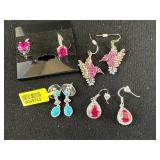3 Sterling Silver Earrings, plus