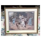 Arthur P Elsley Children Playing 34'X27'