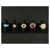 5 Sterling Silver Rings