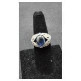 Sterling Ring Amethyst Size 7