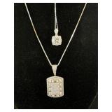 2 Sterling Silver Necklaces