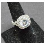 Sterling & CZ Ring Size 7