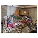 Table Full of Wrapping Paper