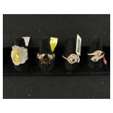 4 Sterling Silver Rings