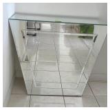 Mirrored Console Table 42'X14'X27' small Chip on