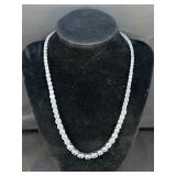 Sterling Silver w/CZ Tennis style Necklace