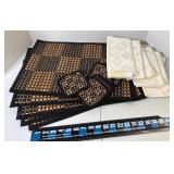 6-Place Mats, Coasters & 6-New Lenox Napkins