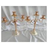 Pair of Candelabra's W/Prims 14'