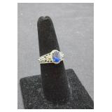 Sterling Silver & Purple Stone Size 7