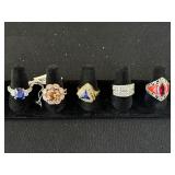5 Sterling Silver Rings