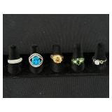 5 Sterling Silver Rings