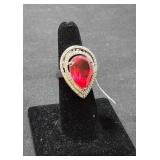 Ruby Sterling Ring Size 7