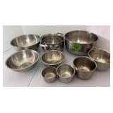 Stainless Steel Stack Bowls (9)