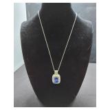 Sterling Silver & Tanzanite Necklace