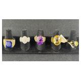 5 Sterling Silver Rings