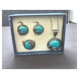 Stauer Dragon Fly Necklace & Earrings & Ring