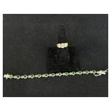 Sterling Silver Bracelet and Ring