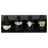 4 Sterling Silver Rings