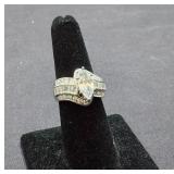 Sterling Silver & CZ Ring Size 7