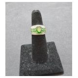 Sterling Silver & Emerald Size 6