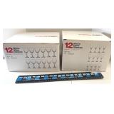 24-Wine & Flute Glasses