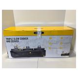 Bella Triple Slow Cooker & Server NIB