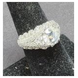 Sterling Silver & CZ Ring Size 7