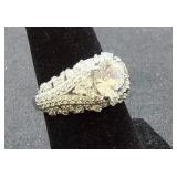 Sterling Silver $ CZ Ring Size 7