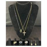 Sterling Silver Necklaces, Earrings & Rings