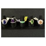 Sterling Silver Rings - 5
