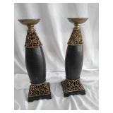 Pair of Candle Holders 19' tall