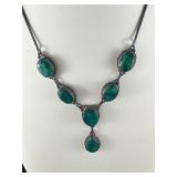 Sakota Embroidered Sterling Silver Necklace