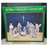 10-Piece Porcelain Nativity Set