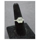 Sterling Silver & CZ Ring Size 8