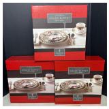 3-Charter Club Holly Berry Grand Buffet Dishes