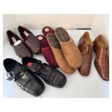 2-Pair Slippers 9.5 & 2-Pair Shoes S-9