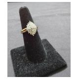 Sterling Silver CZ cocktail ring