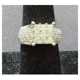 Sterling Silver & CZ Ring Size 8