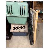 2-Dog Crates Size M, Dog Gate & 1-Carrier Size S