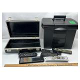 Plastic File Case & Hard Case W/Remotes
