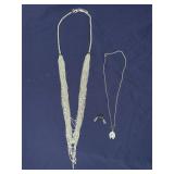 Turquoise Earrings, Horseshoe necklace & Necklace