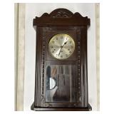 German Regulator Box Clock 1940's Pendulum &
